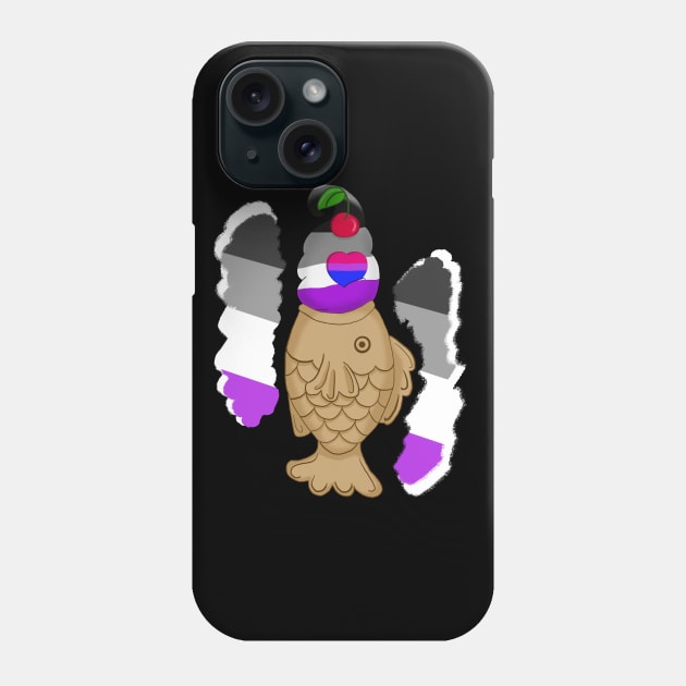 (Custom) Pirde Taiyaki Ice cream Ace w/ Biromantinc Phone Case by VixenwithStripes