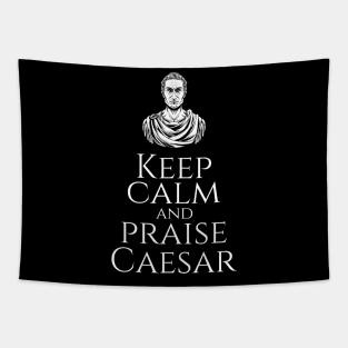 Keep Calm And Praise Caesar - Ancient Rome History - SPQR Tapestry