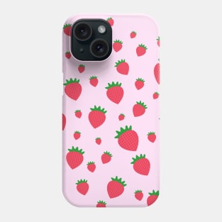 Whimsical strawberry pattern Phone Case