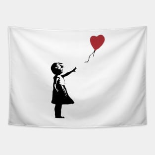 Girl With Balloon Banksy Tapestry