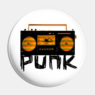 Music Vintage Punk Radio for Punk Pin