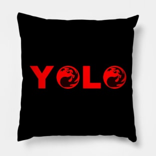 Yolo Red Pillow