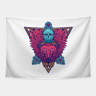 Neon Owl Tapestry