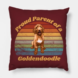 Proud Parent of a Goldendoodle Pillow