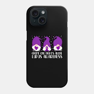 Gnome One Fights Alone Lupus Awareness Phone Case