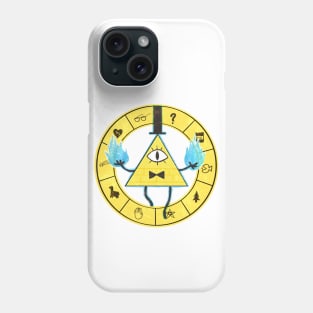 Bill Cipher - Gravity Falls (White background) Phone Case