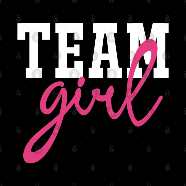 Team Girl Gender Reveal Baby Shower Party by CreativeShirt