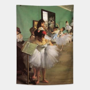 The Dance Class by Edgar Degas Tapestry