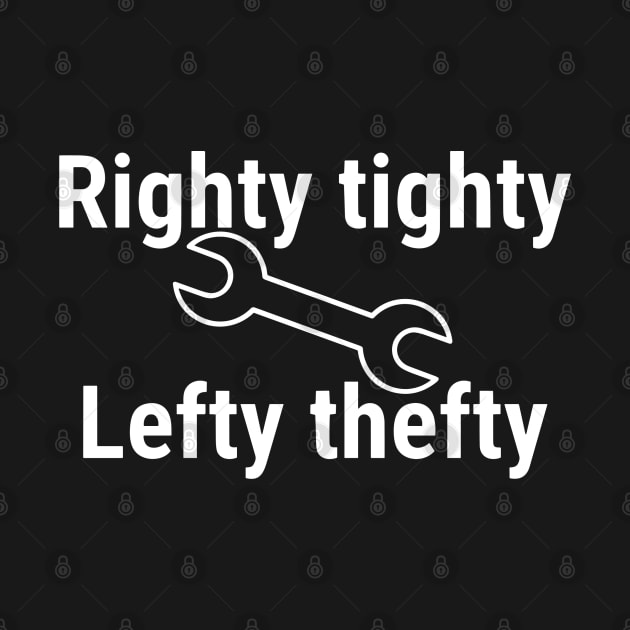 Righty tighty, Lefty thefty by sapphire seaside studio