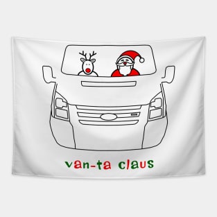 Transit Van-ta Claus Christmas special edition Tapestry