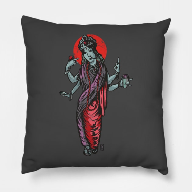 The Modern Goddess Pillow by Thomcat23