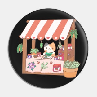 Kitty market stall Pin