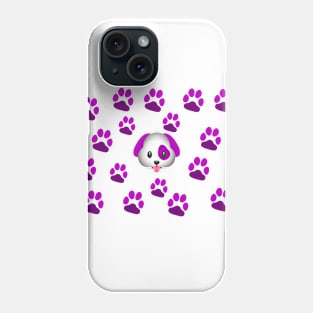 Dog Purple Paw Phone Case