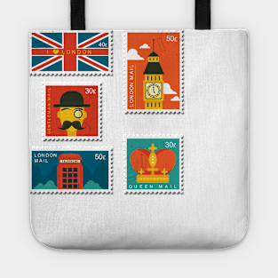 London Stamp Collection Tote