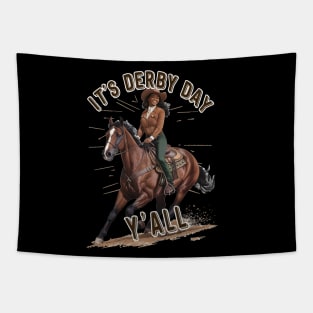 It's Derby Day Y'all-Black Cowgirl KY Derby 150 Tapestry