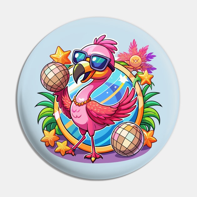 Hot Summer Disco Pin by dojranliev