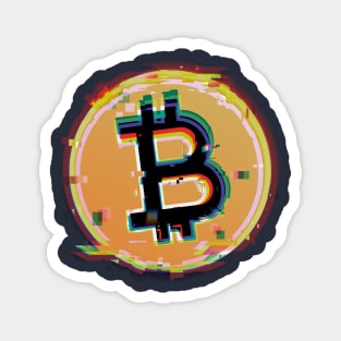 Bitcoin Crypto Coin Glitch Magnet