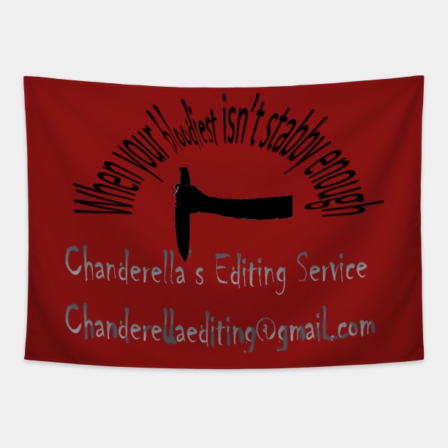 Stabby  Knife Tapestry by chanderella