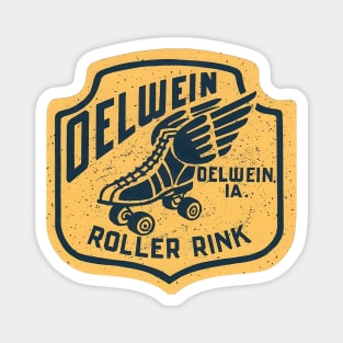 Vintage Roller Skating Oelwein Indiana Magnet