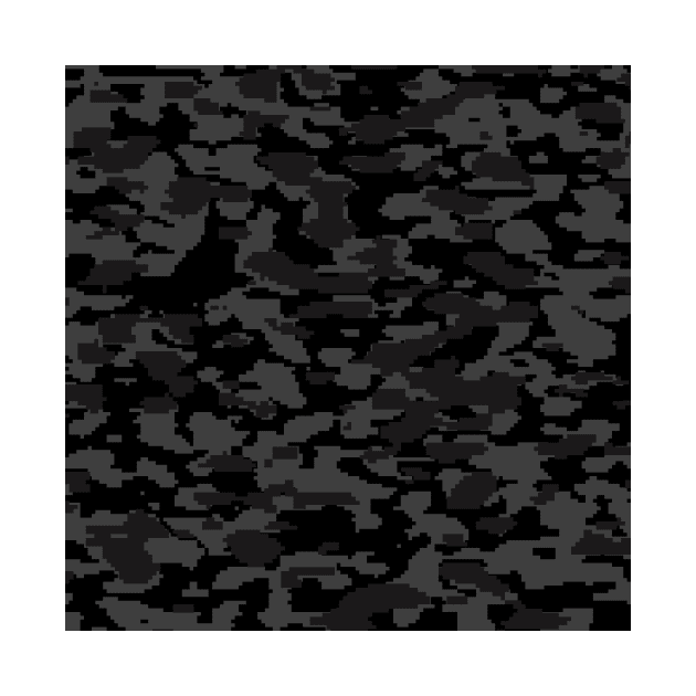 Black Camo pattern digital Camouflage by Tshirtstory