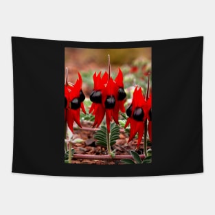 Spring in the Outback: Sturt's Desert Pea Tapestry