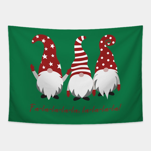 Christmas Gnomes Tapestry by Pop Cult Store