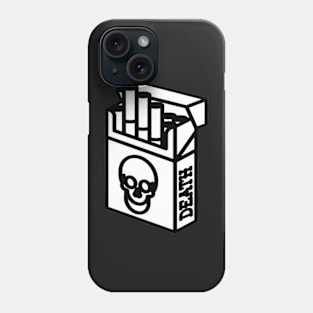 Cigarette packet - DEATH - B&W Phone Case