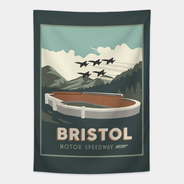 Bristol Motor Speedway Tapestry by chairgatin