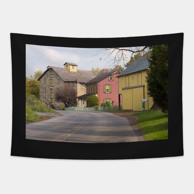 Amish street scene Tapestry by sma1050