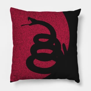 Minimalist Gadsden Sun Snake Pillow