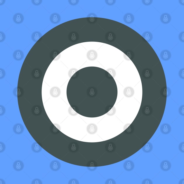 Low-visibility roundel (stealth) by Lyvershop