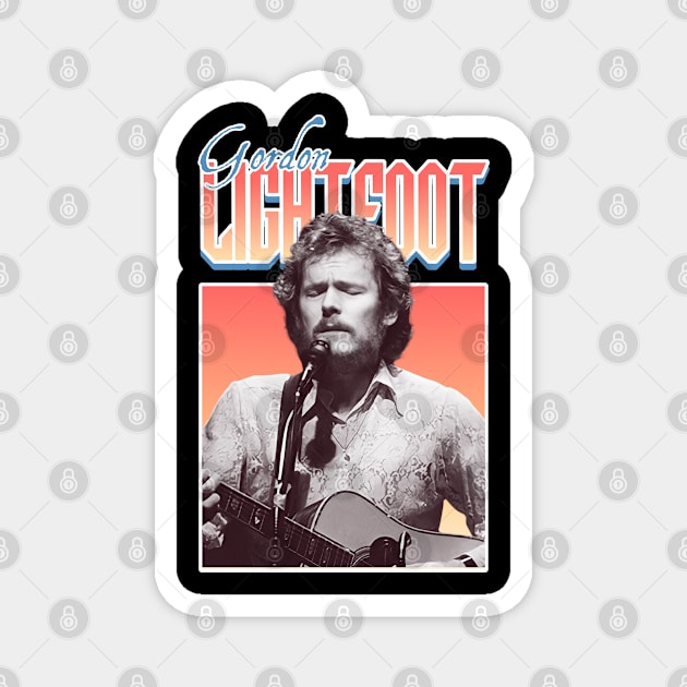 Gordon Lightfoot Magnet by Olivia alves