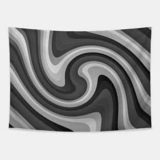 Gray Waves Tapestry