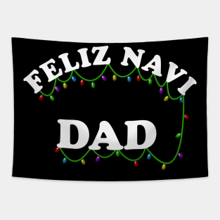 Feliz Navidad Christmas Pun Design Tapestry