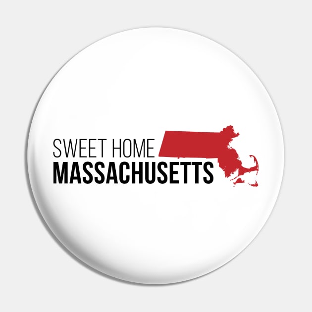 Sweet Home Massachusetts Pin by Novel_Designs