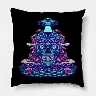 Skull Trippy Pillow