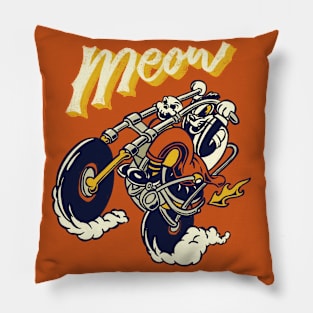 badass cat Pillow