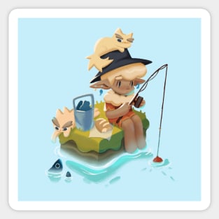 Fishing Daddy / little fishing buddy fisherman son | Sticker