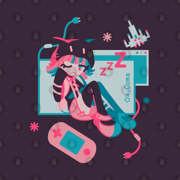 Ultimate sleepy gamer by OkiComa