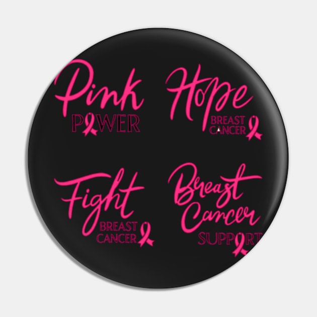 In October We Wear Pink Breast Cancer Awareness Survivor Pin by Goods-by-Jojo