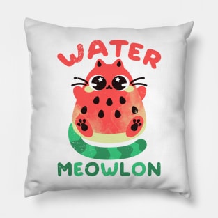 Watermeowlon Pillow