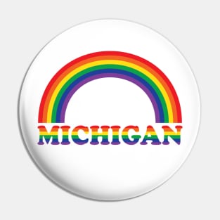 Michigan - Pride - Rainbow Pin