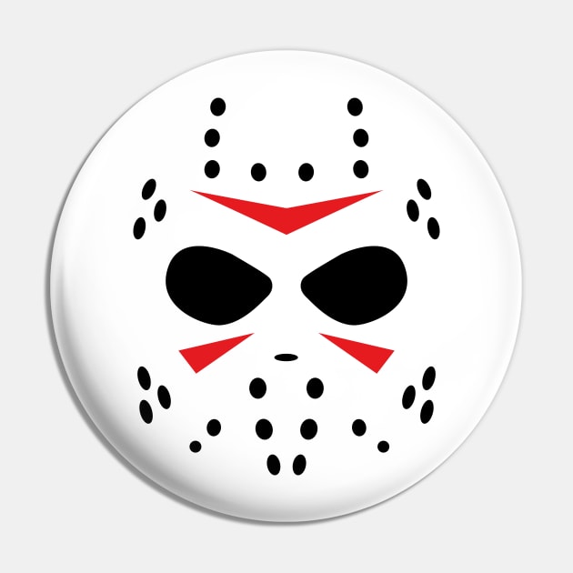 Jason Mask - White Version Pin by gastaocared