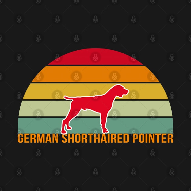 German Shorthaired Pointer Vintage Silhouette by seifou252017