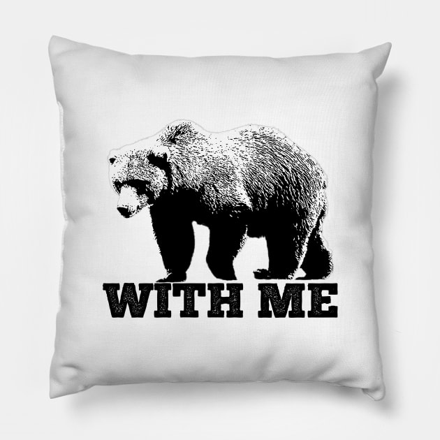 Bear With Me Pillow by giovanniiiii