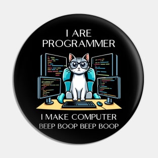 I Are Programmer Cat Pin