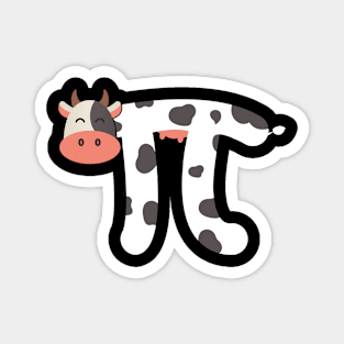 Cow pi funny pi day gift for math teacher Magnet