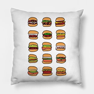 Hamburgers Pillow