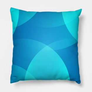 Bubbles in Blue Tones Pillow