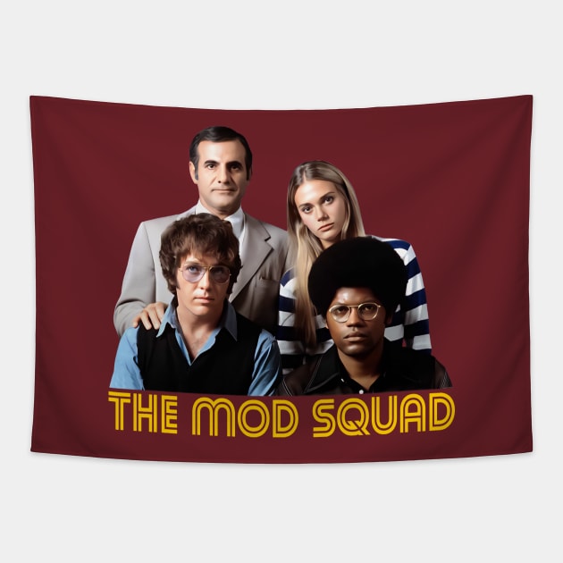 The Mod Squad - Group - 60s/70s Tv Show Tapestry by wildzerouk